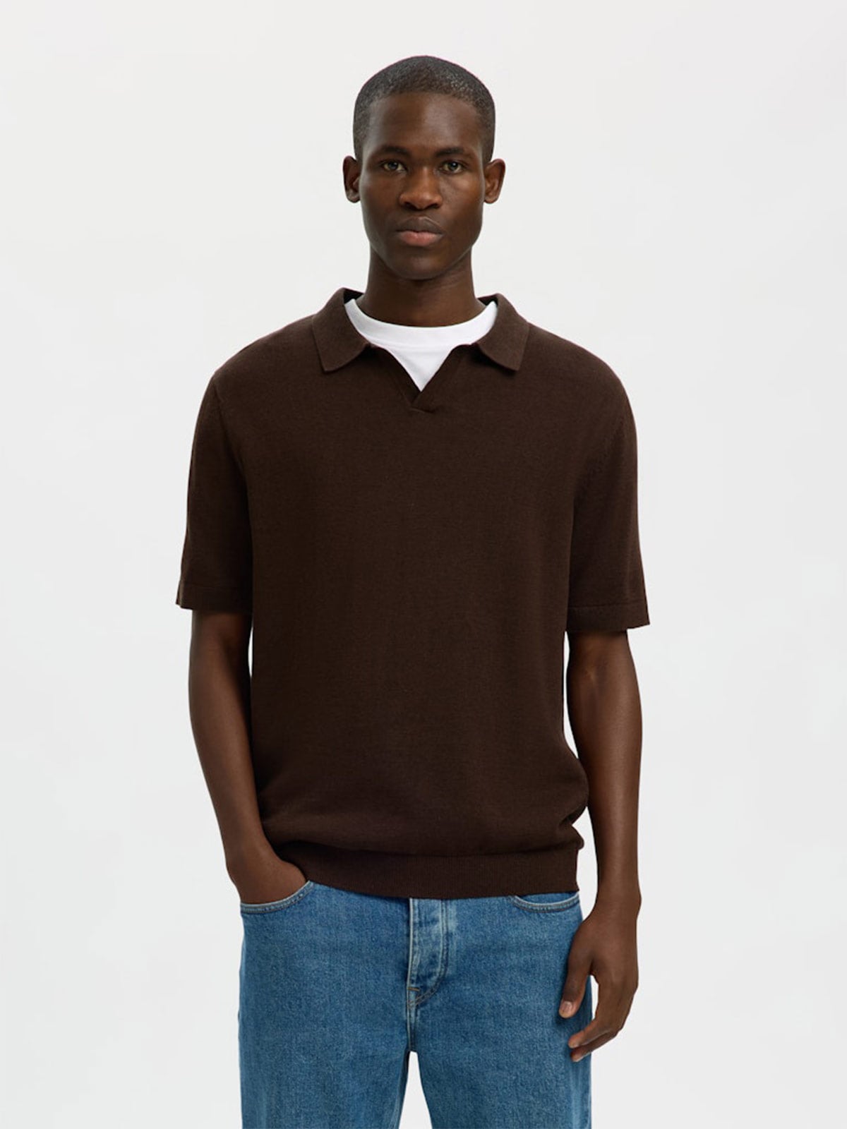 POLO MANGA CORTA ALGODÓN HOMBRE SELECTED - 1