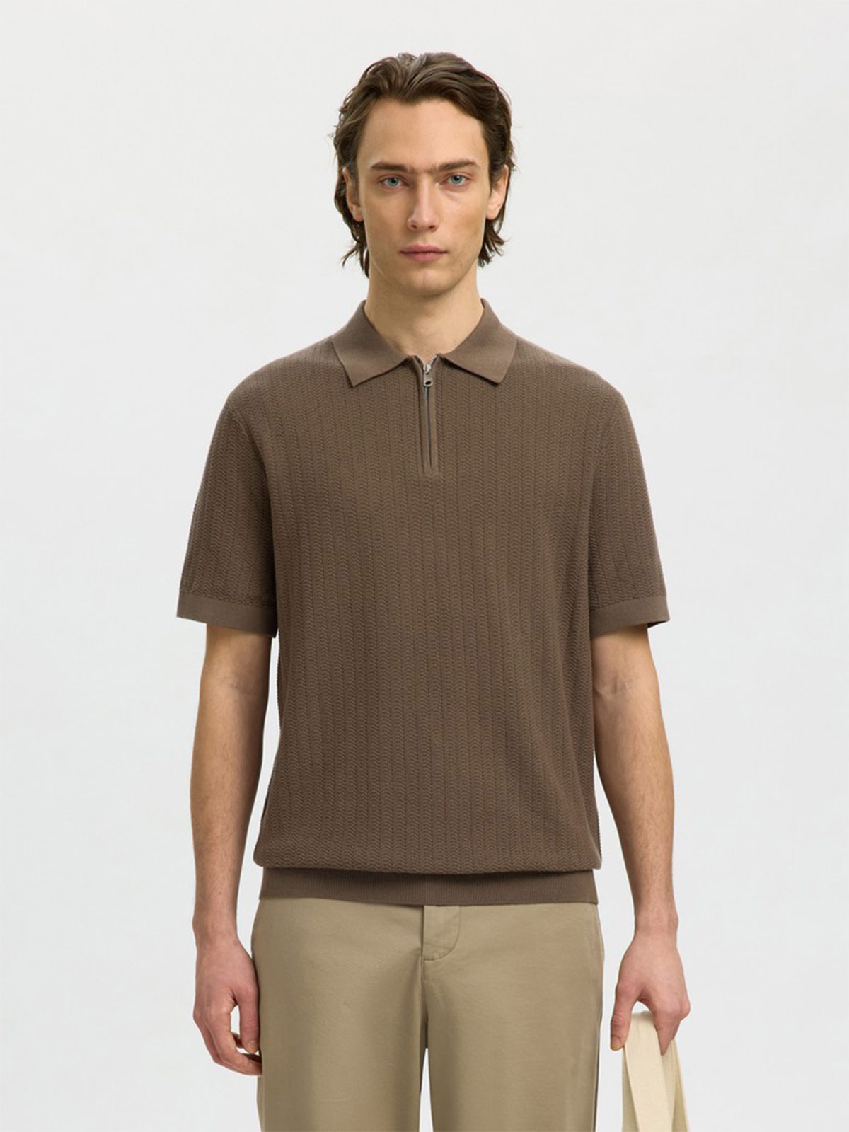 POLO MANGA CORTA ALGODÓN HOMBRE SELECTED - 1