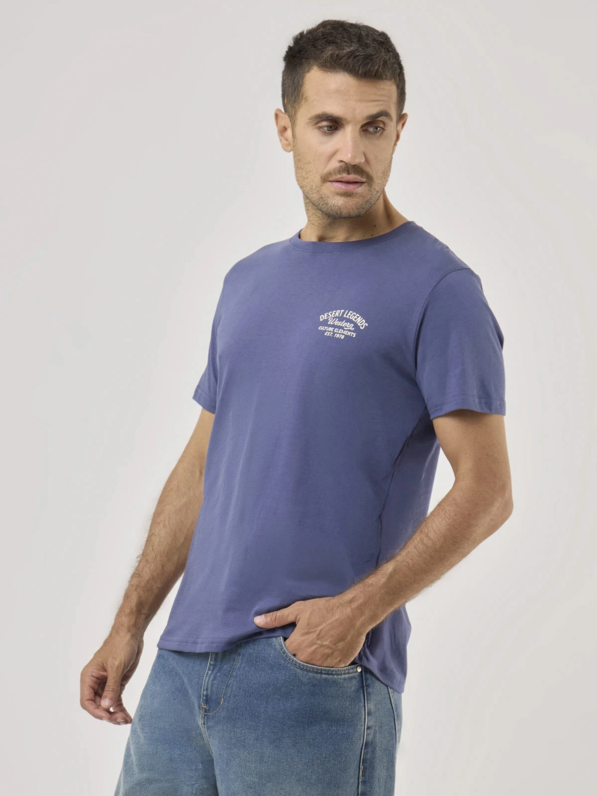 POLO MANGA CORTA ALGODÓN HOMBRE KENNETH STEVENS INDIGO - 1