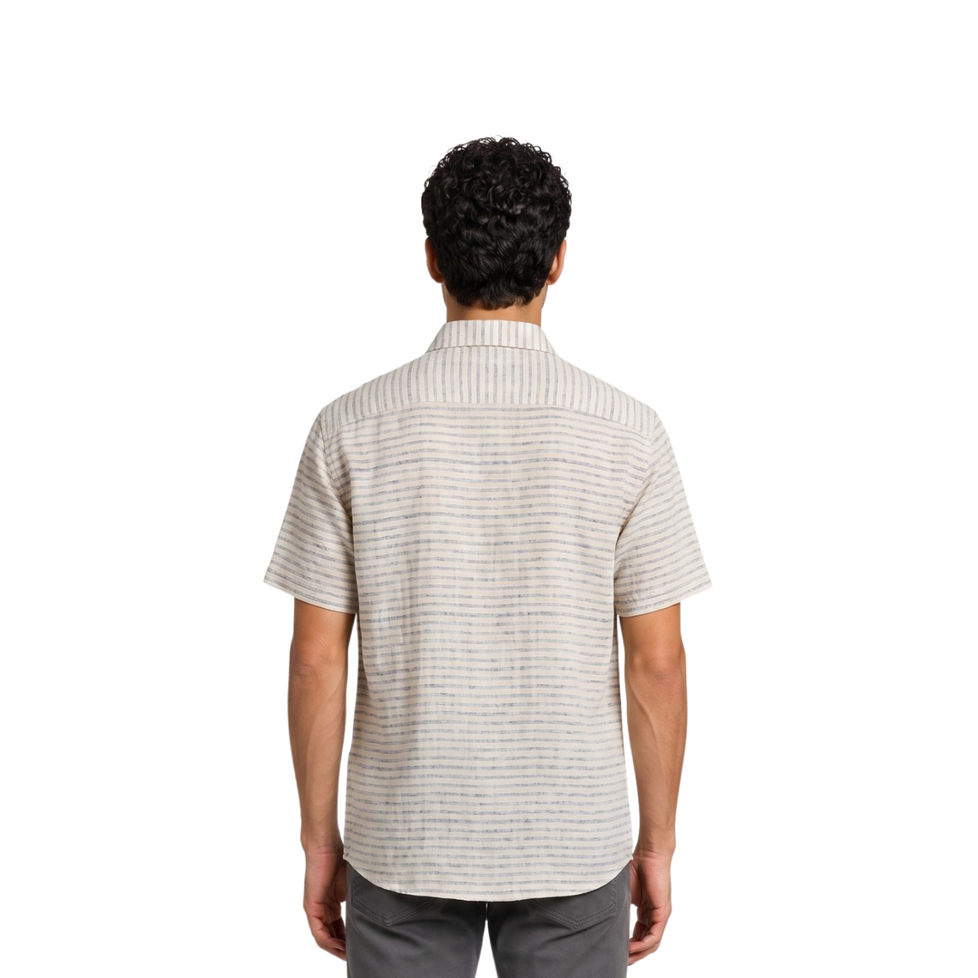 CAMISA MANGA CORTA HOMBRE PIERRE CARDIN ETIQUETA LINEN COLLECTION - 4