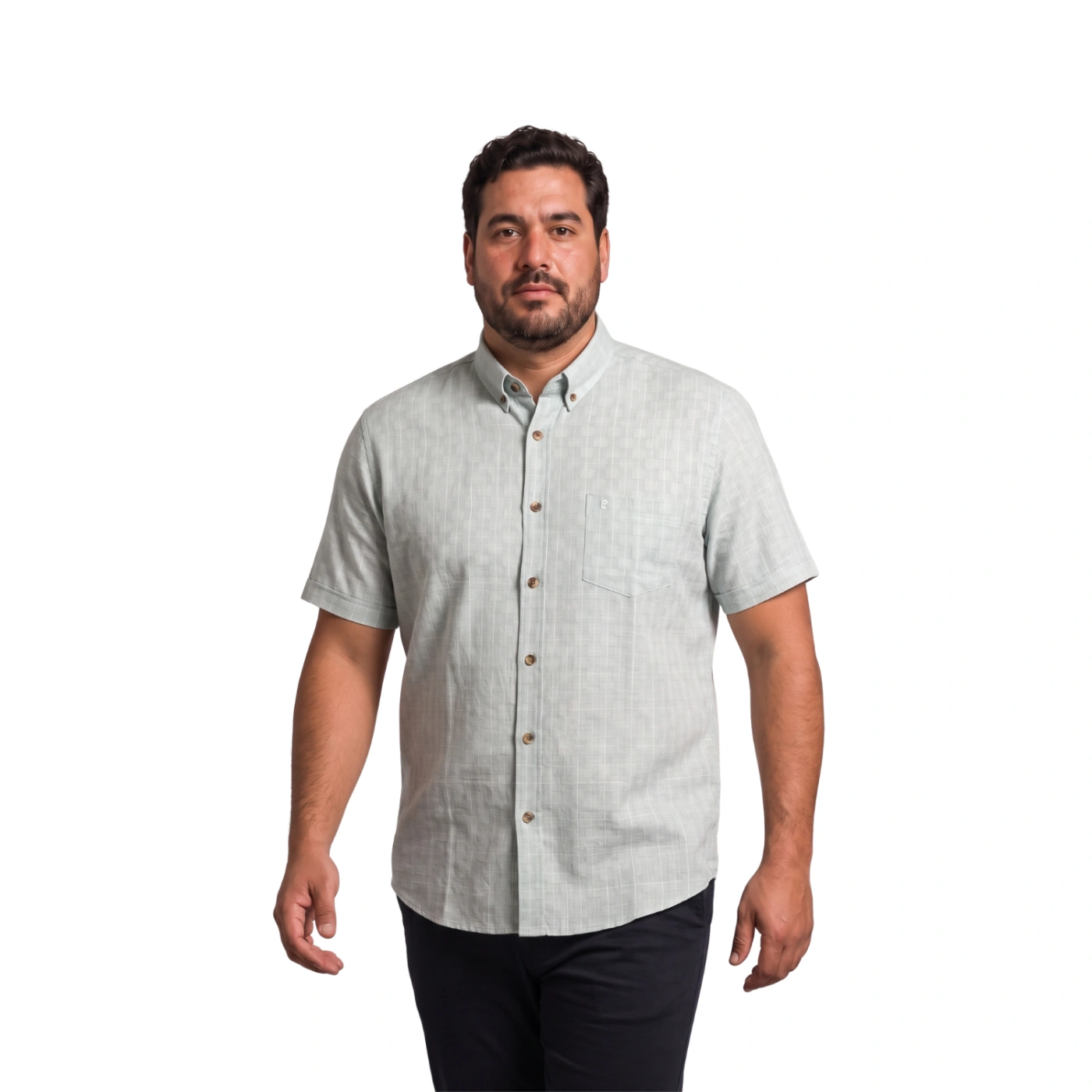 CAMISA MANGA CORTA LINO HOMBRE PIERRE CARDIN - 1