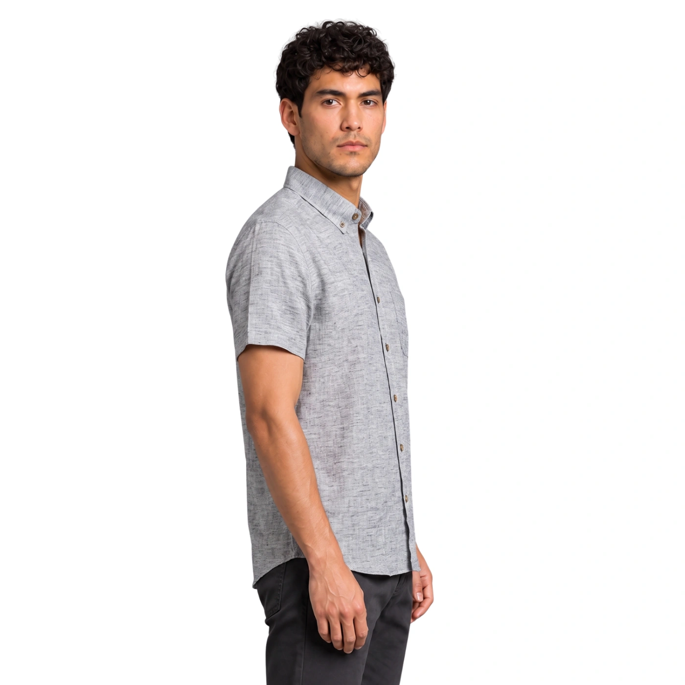 CAMISA MANGA CORTA LINO HOMBRE PIERRE CARDIN - 3