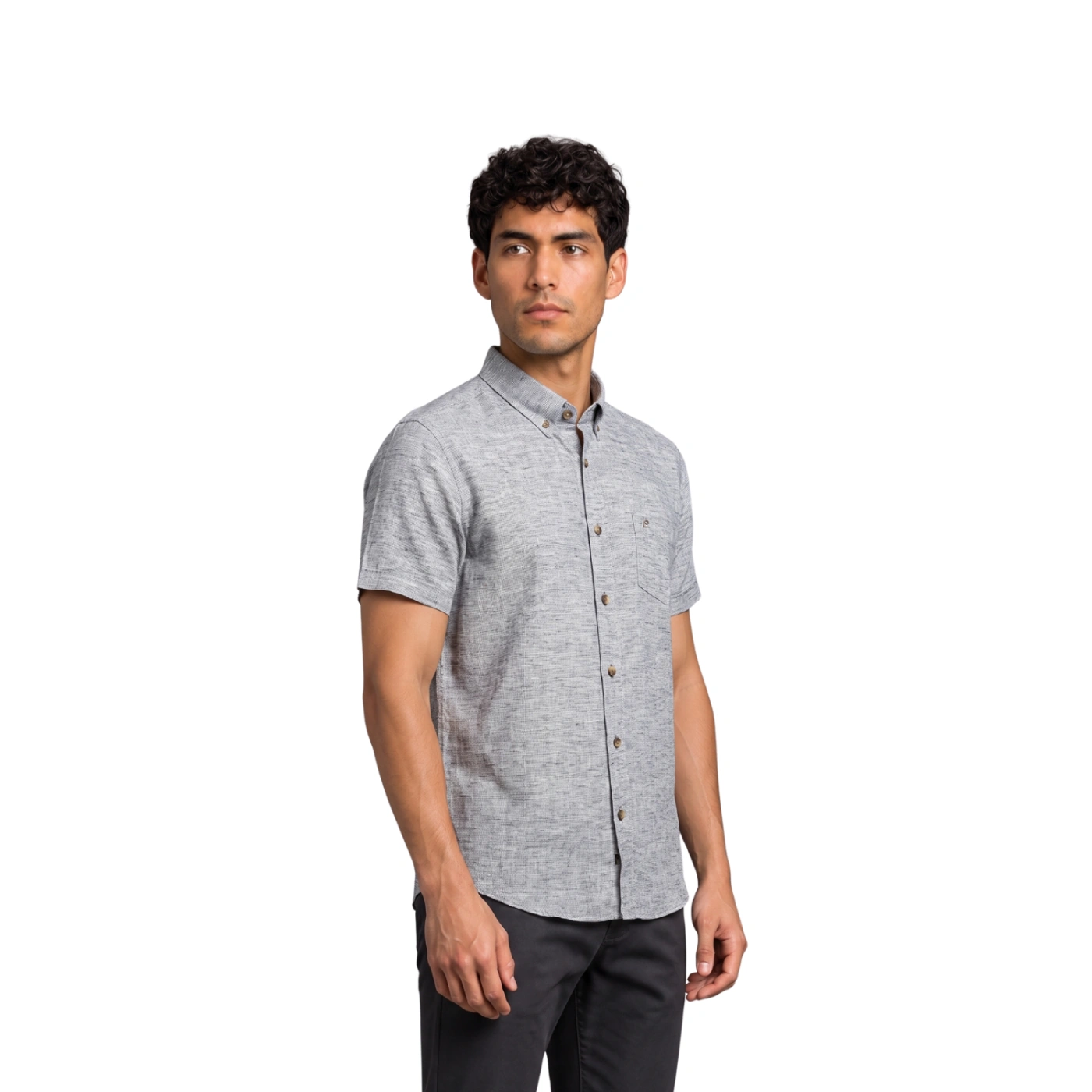 CAMISA MANGA CORTA LINO HOMBRE PIERRE CARDIN - 2