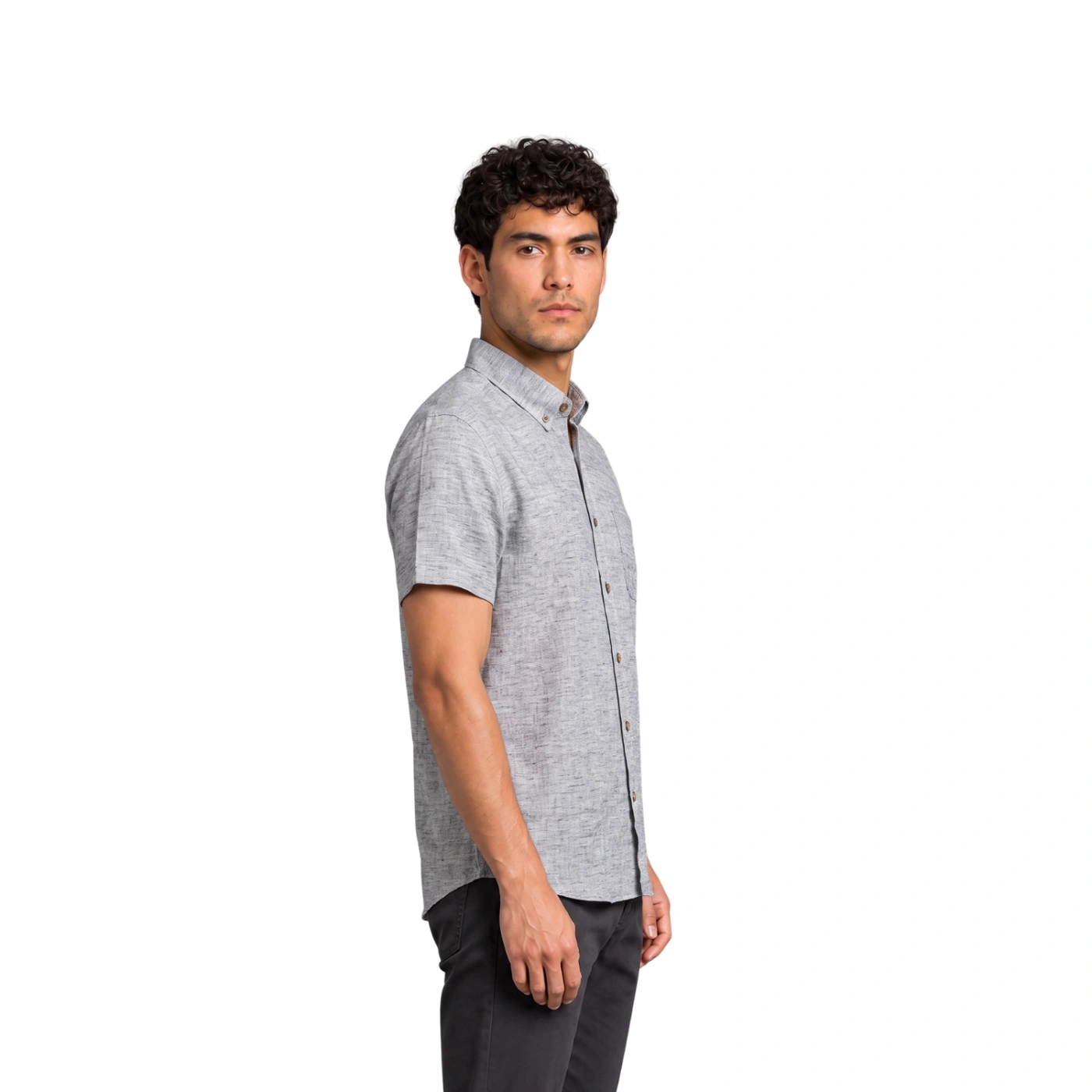 CAMISA MANGA CORTA LINO HOMBRE PIERRE CARDIN - 3