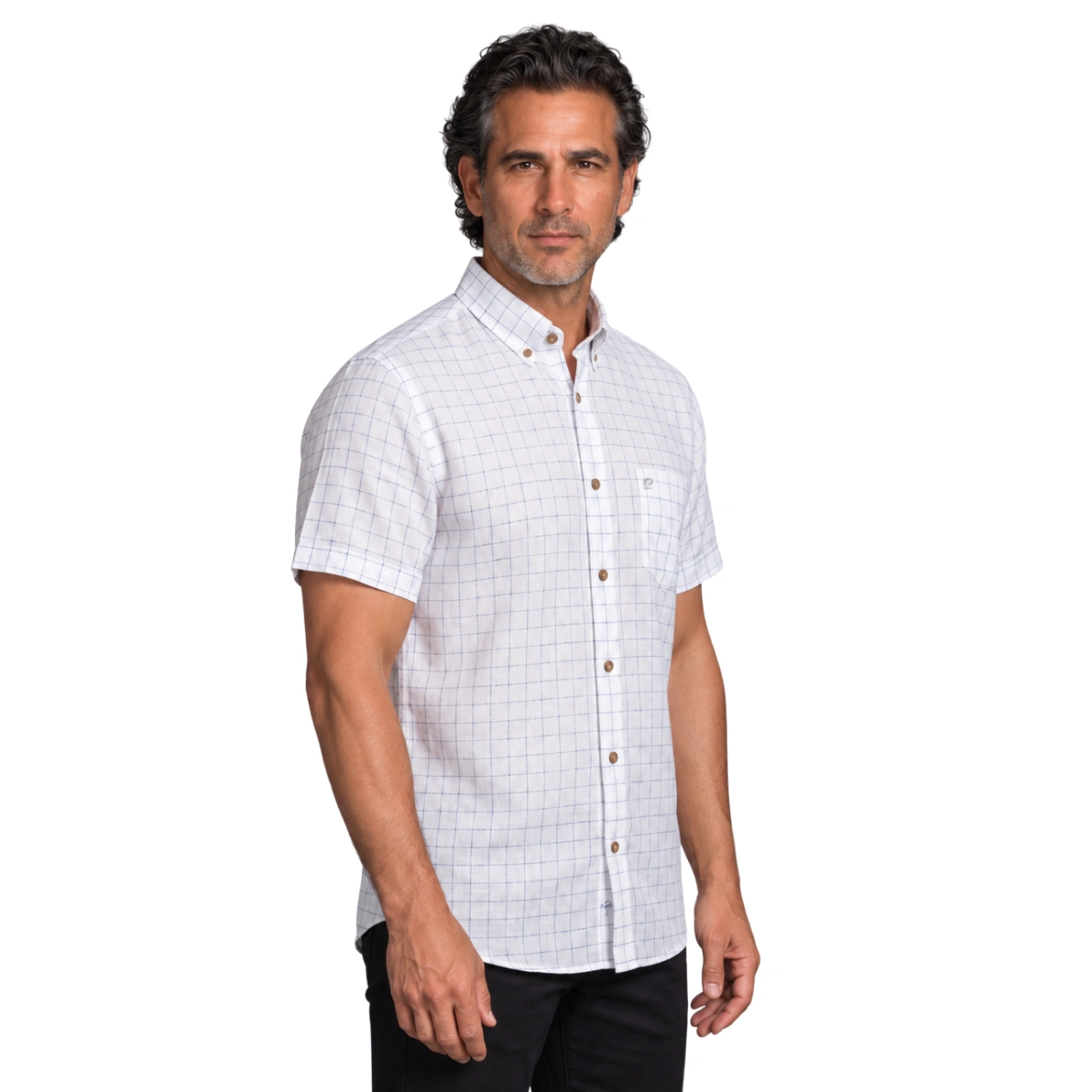 CAMISA MANGA CORTA LINO HOMBRE PIERRE CARDIN - 2
