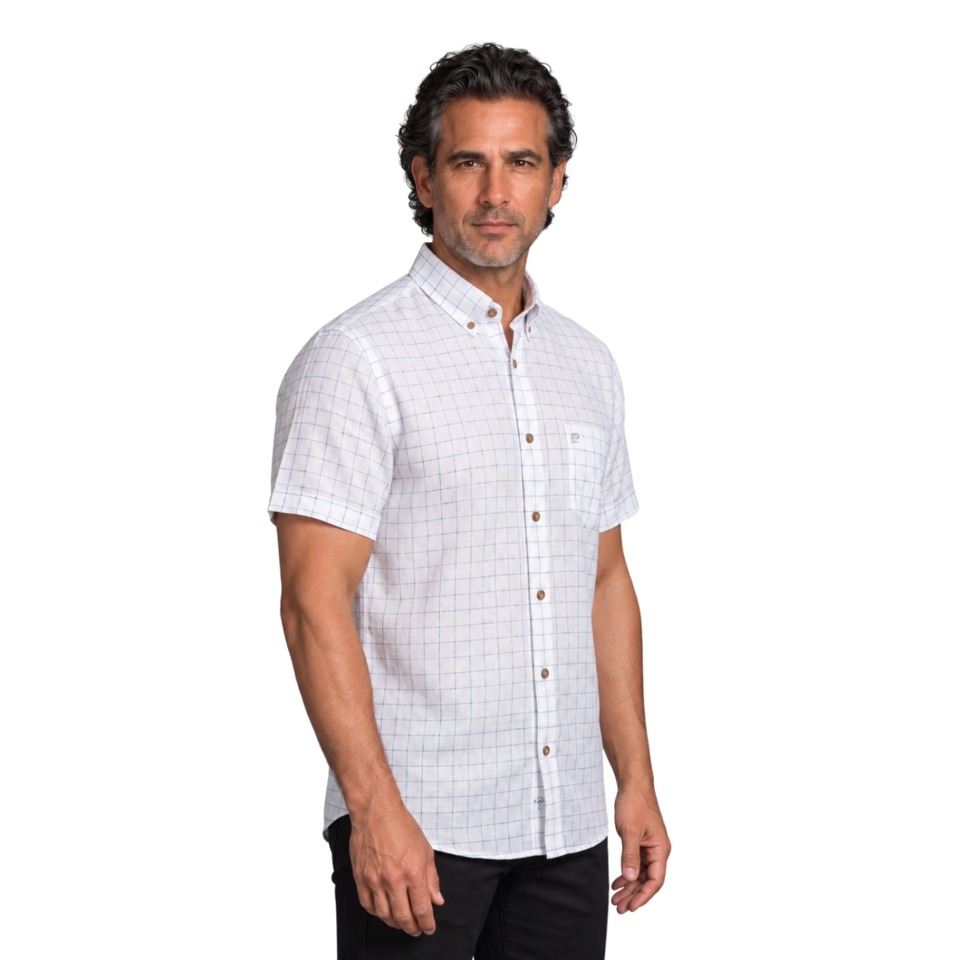 CAMISA MANGA CORTA LINO HOMBRE PIERRE CARDIN - 2
