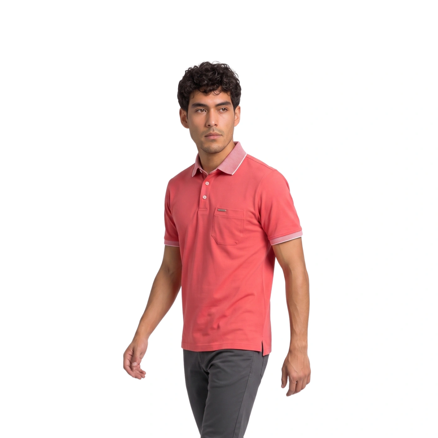 POLO MANGA CORTA HOMBRE PIERRE CARDIN COLOR SÓLIDO - 2
