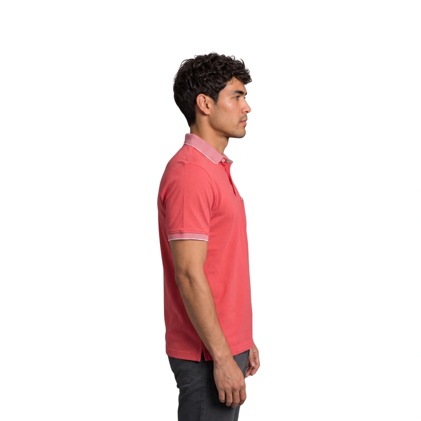 POLO MANGA CORTA HOMBRE PIERRE CARDIN COLOR SÓLIDO - 3