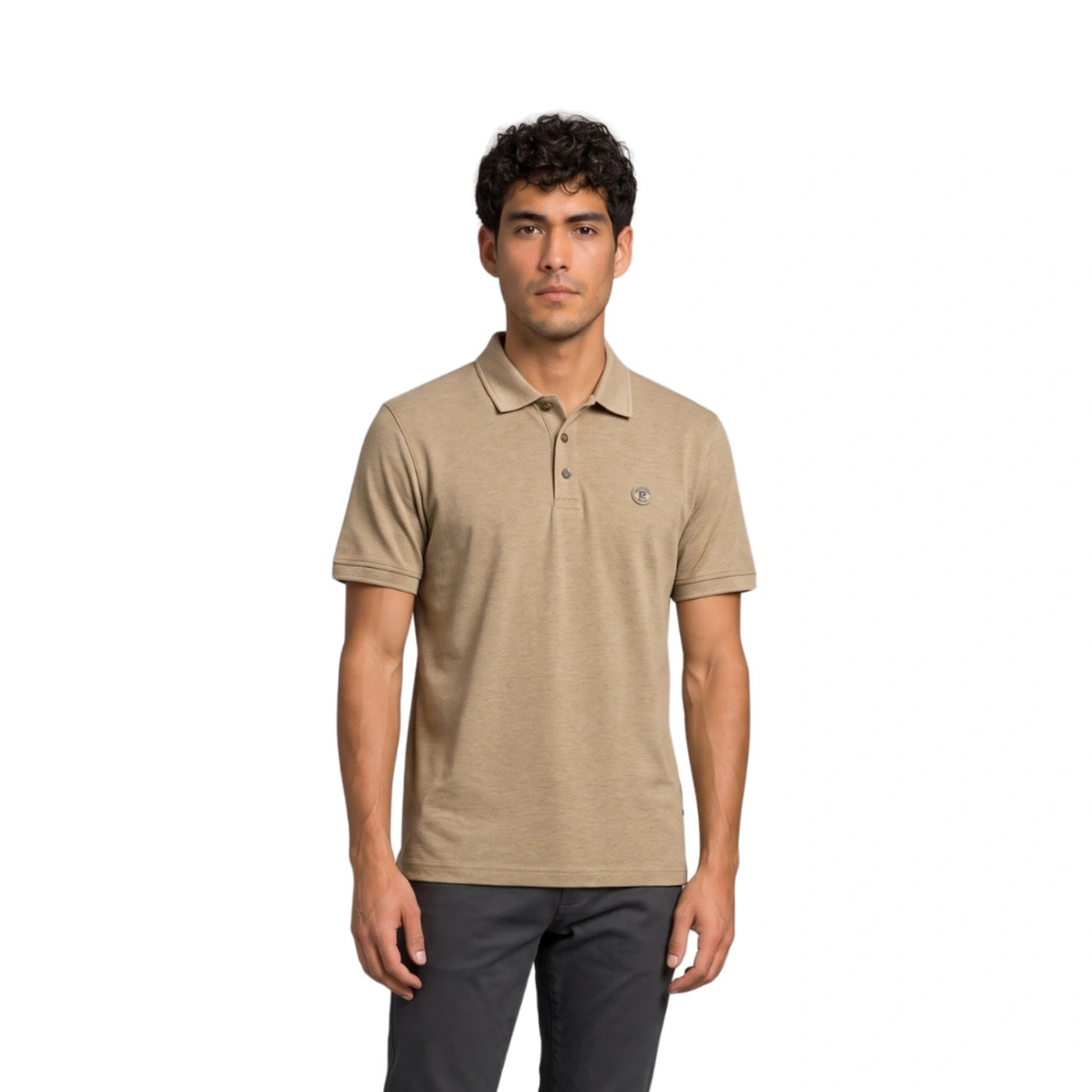 POLO MANGA CORTA GAMUZA HOMBRE PIERRE CARDIN BOX - 1