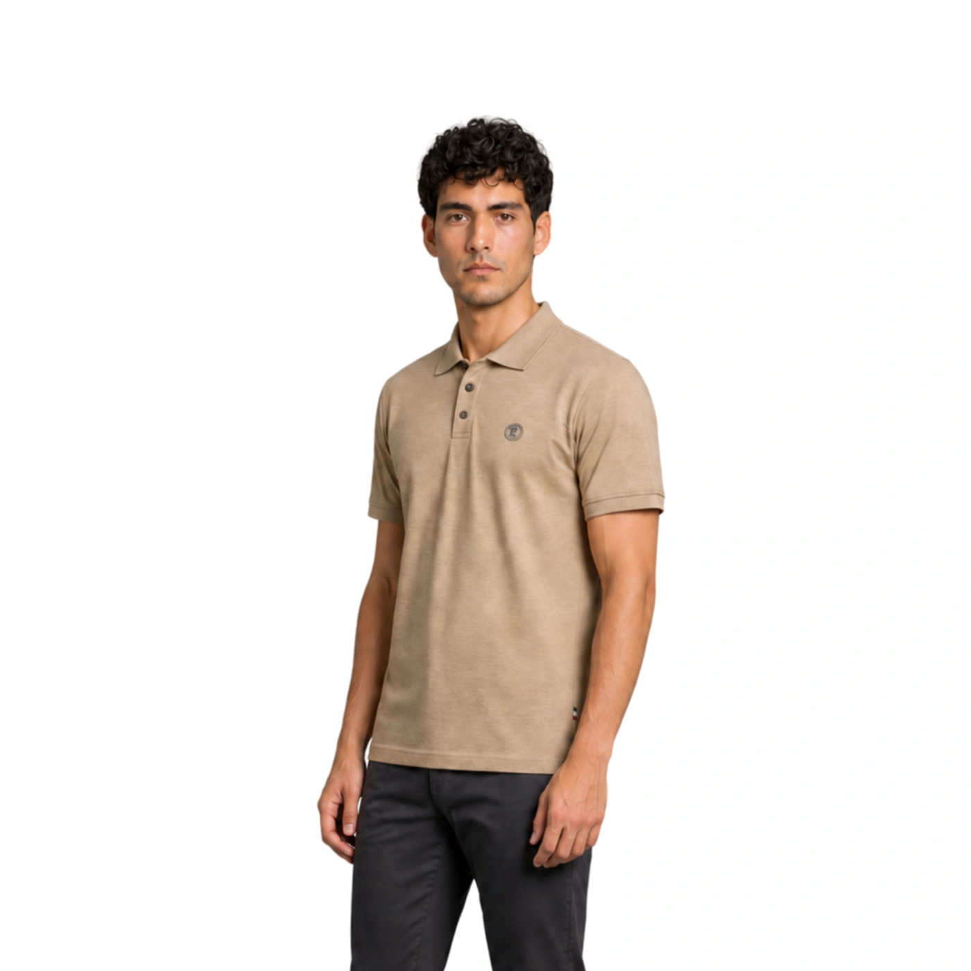 POLO MANGA CORTA GAMUZA HOMBRE PIERRE CARDIN BOX - 2