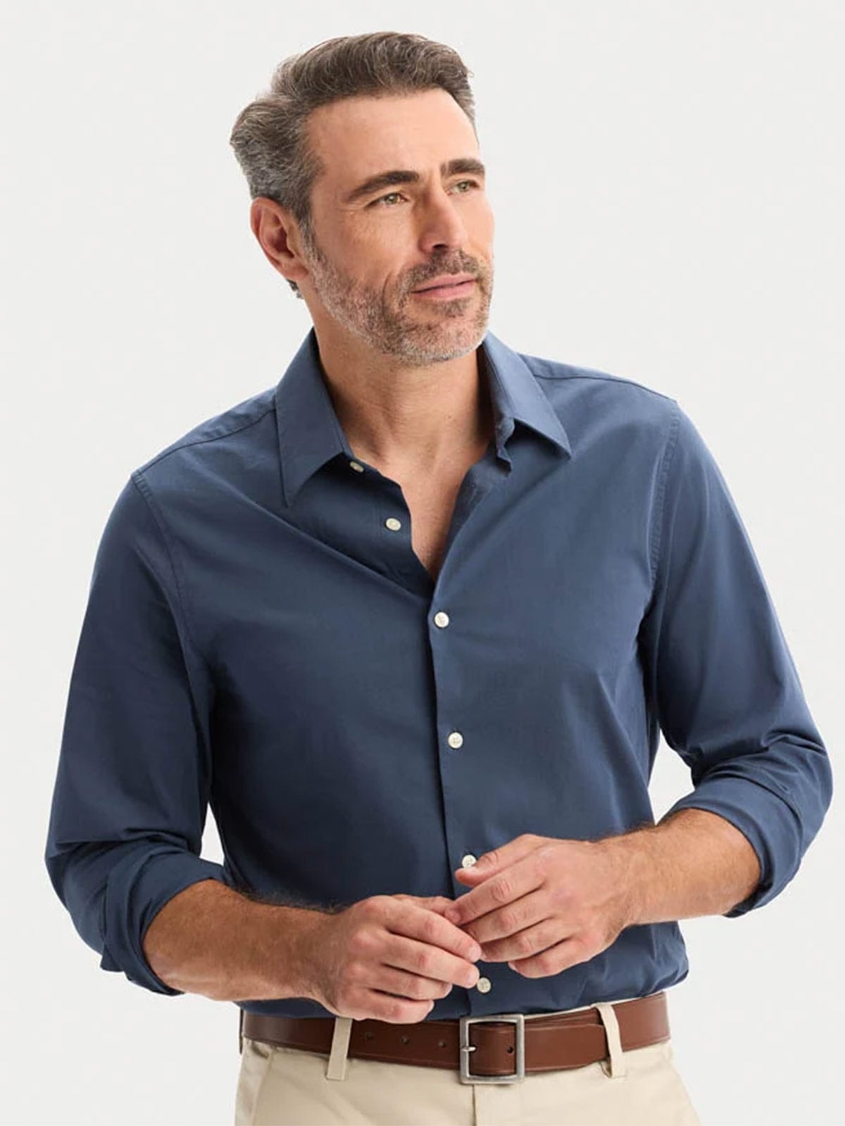 CAMISA REGULAR FIT MANGA LARGA HOMBRE DOCKERS WORKDAY - 3