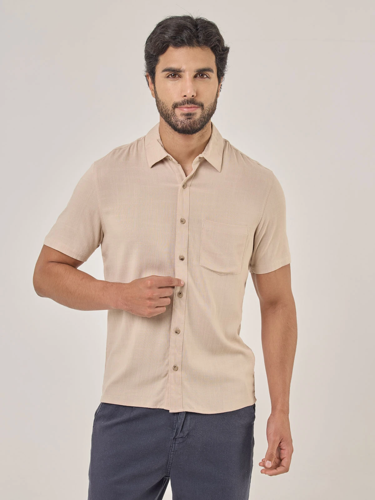 CAMISA MANGA CORTA HOMBRE KENNETH STEVENS - 1
