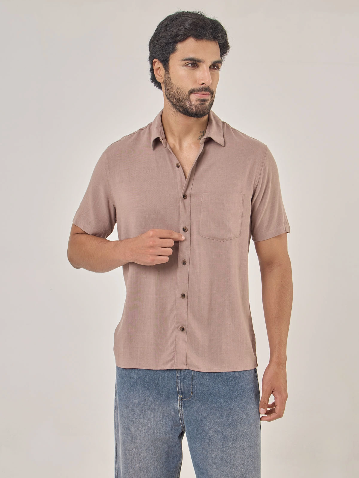 CAMISA MANGA CORTA HOMBRE KENNETH STEVENS - 1