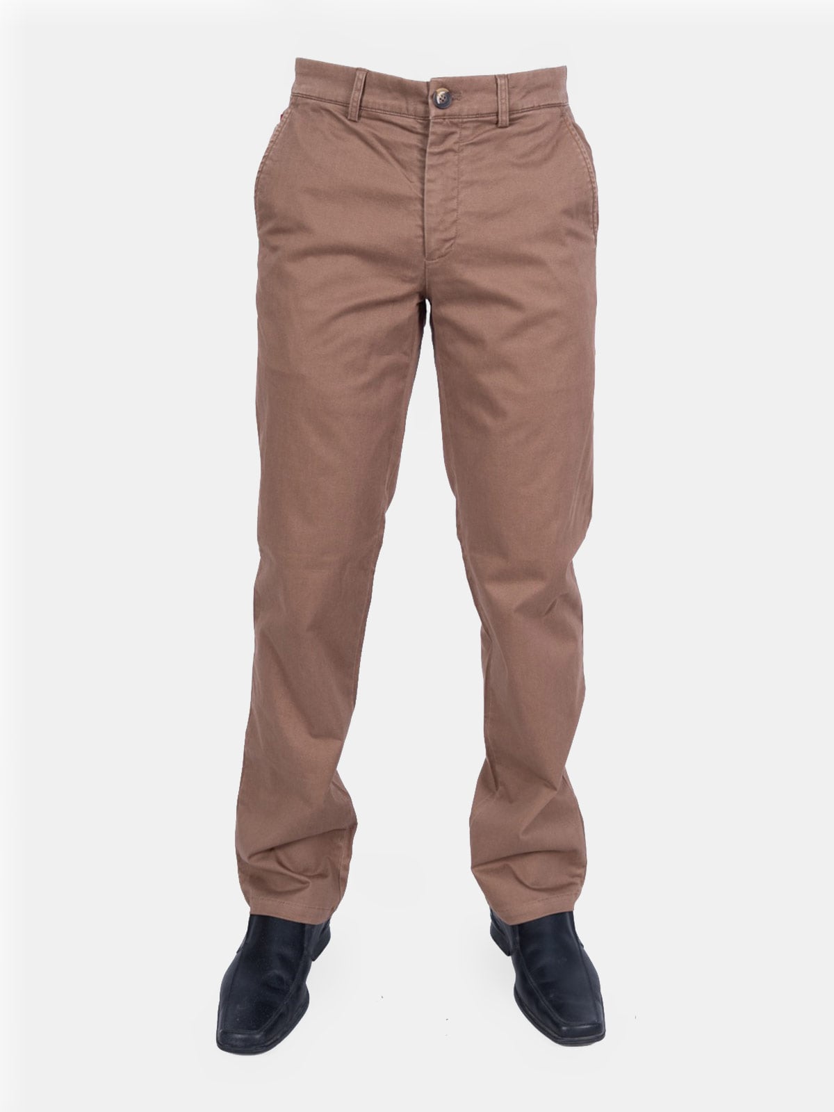 PANTALÓN REGULAR FIT HOMBRE PIERRE CARDIN STRETCH DISEÑO LISO CASUAL - 1