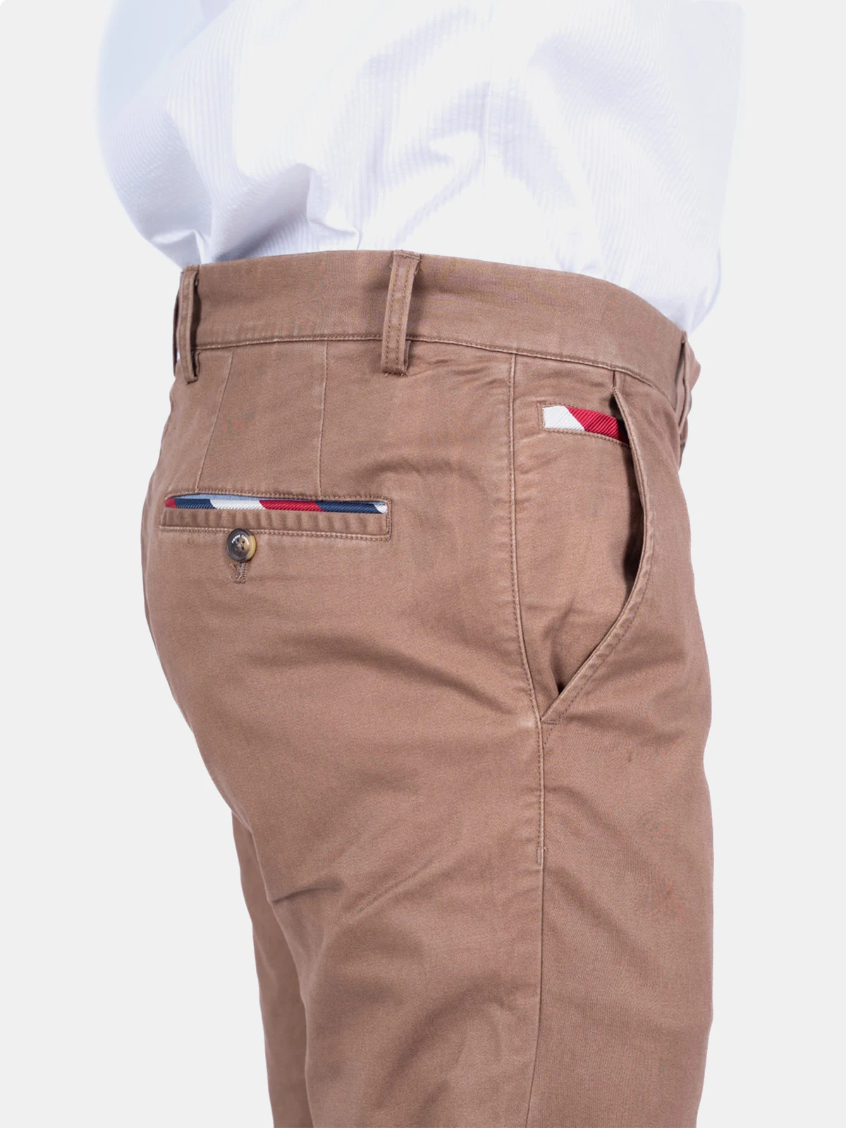 PANTALÓN REGULAR FIT HOMBRE PIERRE CARDIN STRETCH DISEÑO LISO CASUAL - 4
