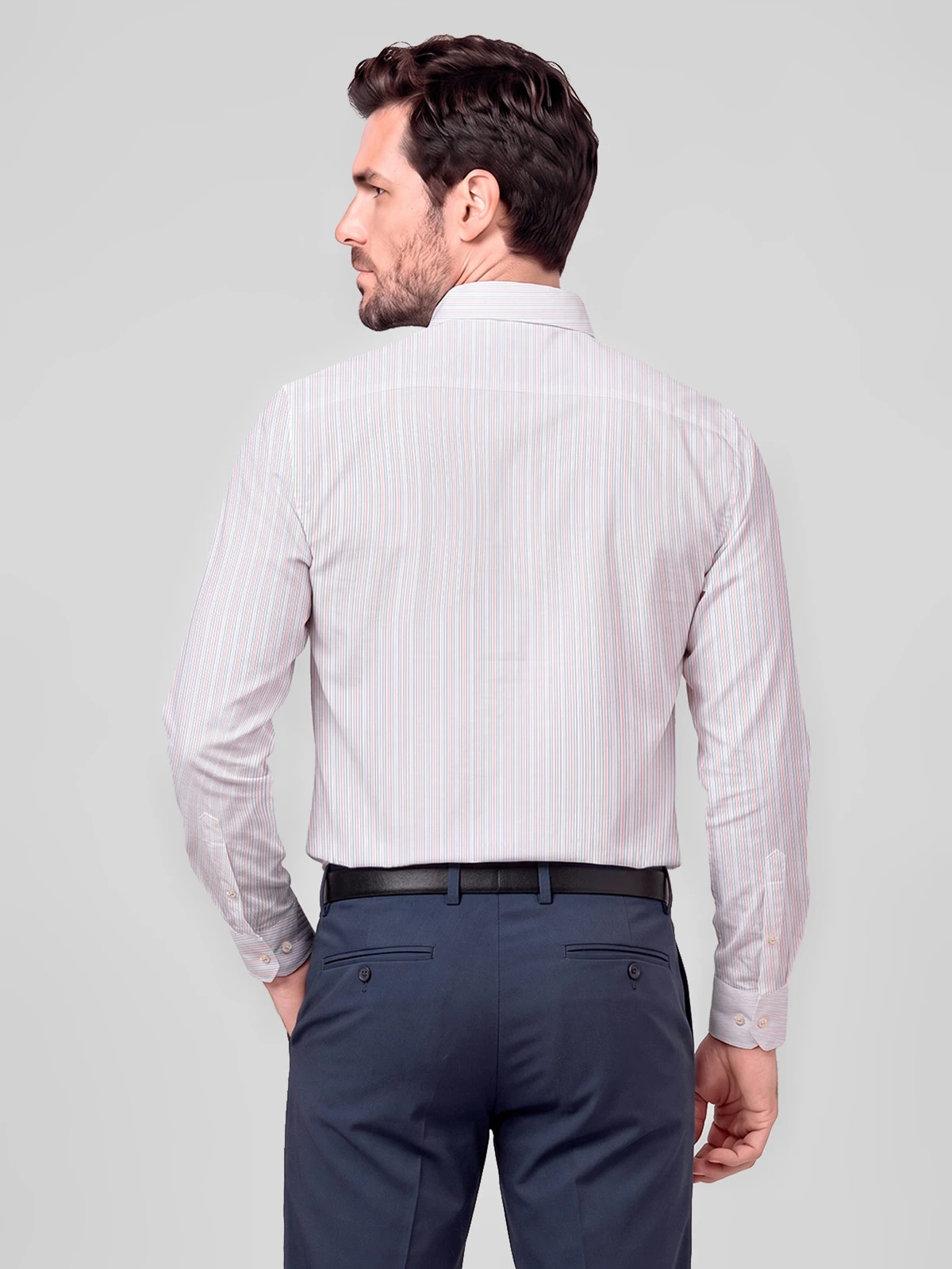 CAMISA MANGA LARGA HOMBRE JOHN HOLDEN AZUL SANDER - 2