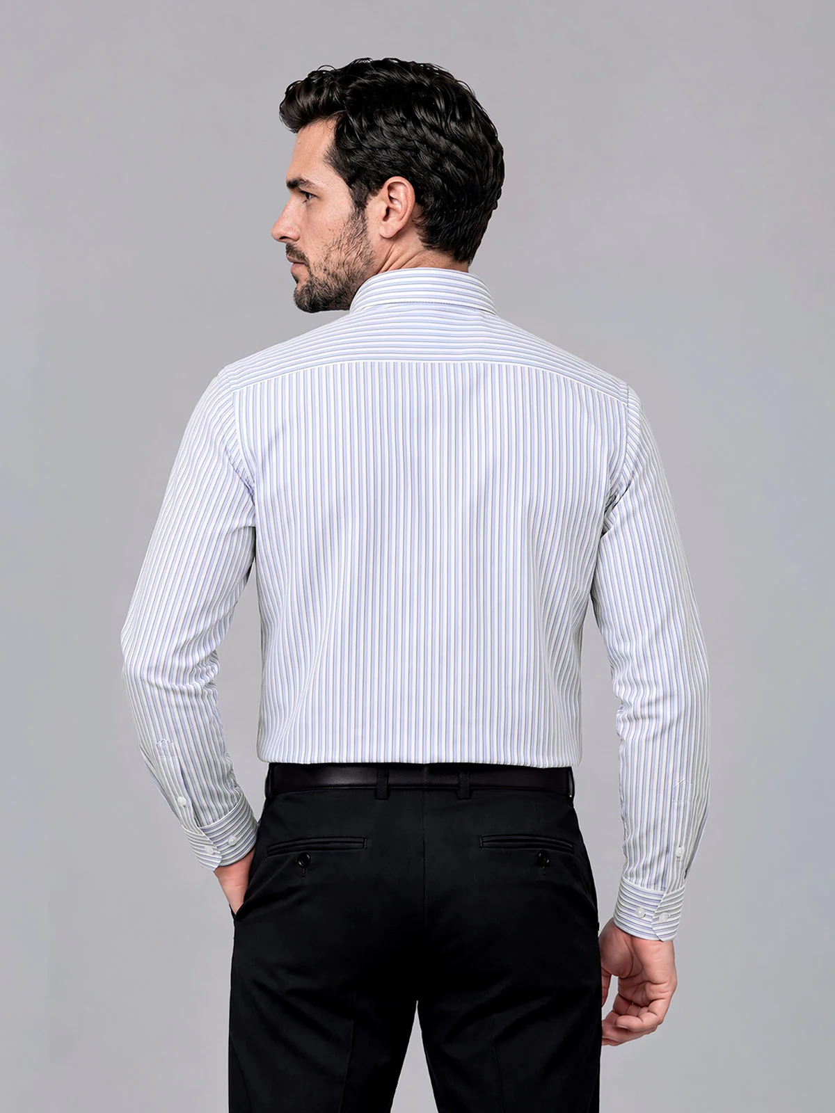 CAMISA MANGA LARGA HOMBRE JOHN HOLDEN CELESTE SANDER - 2
