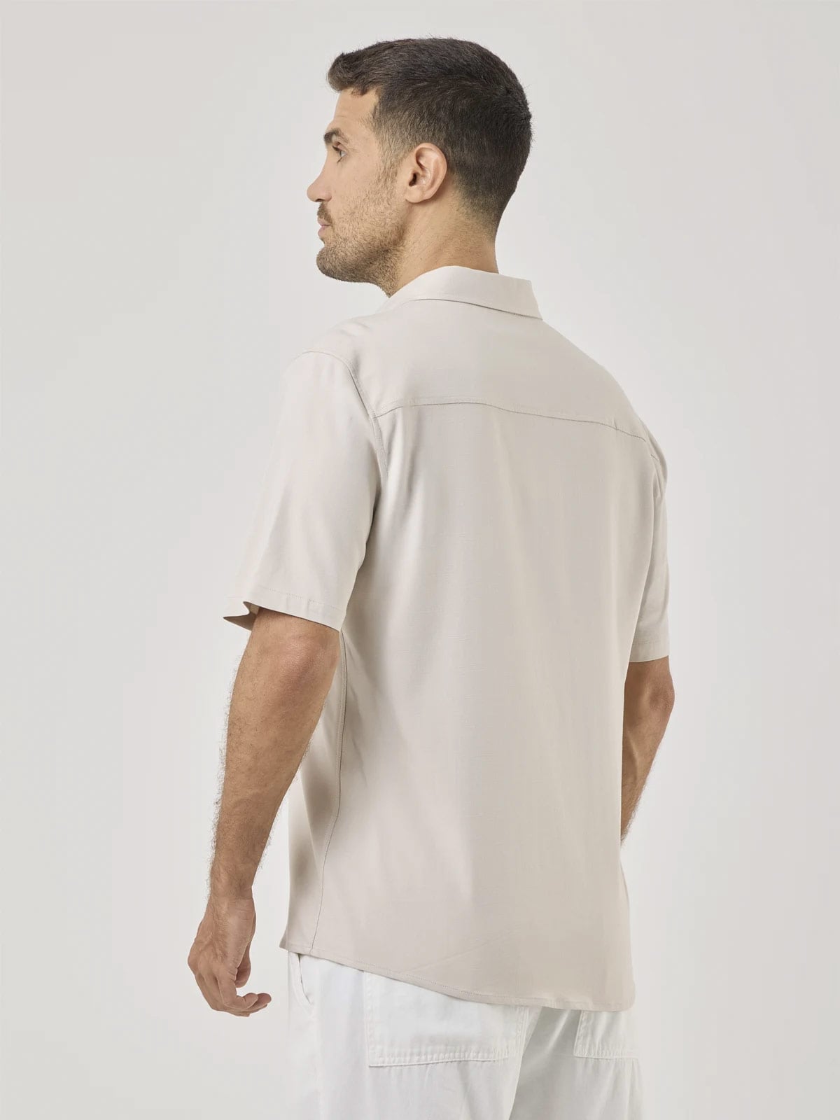 CAMISA MANGA CORTA HOMBRE NAVIGATA BEIGE - 2