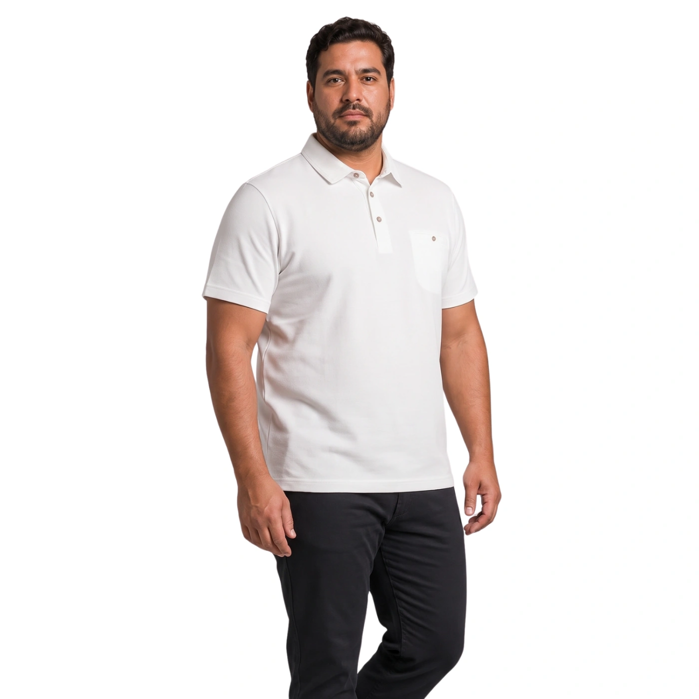POLO MANGA CORTA HOMBRE PIERRE CARDIN MINI WAFFLE - 1