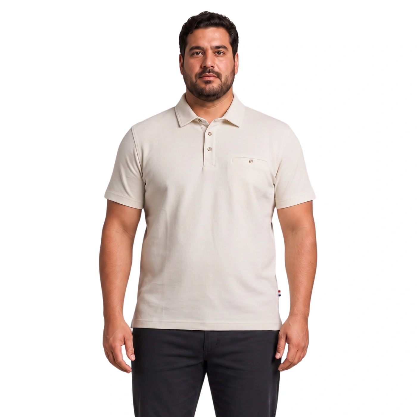 POLO MANGA CORTA HOMBRE PIERRE CARDIN MINI WAFFLE - 1
