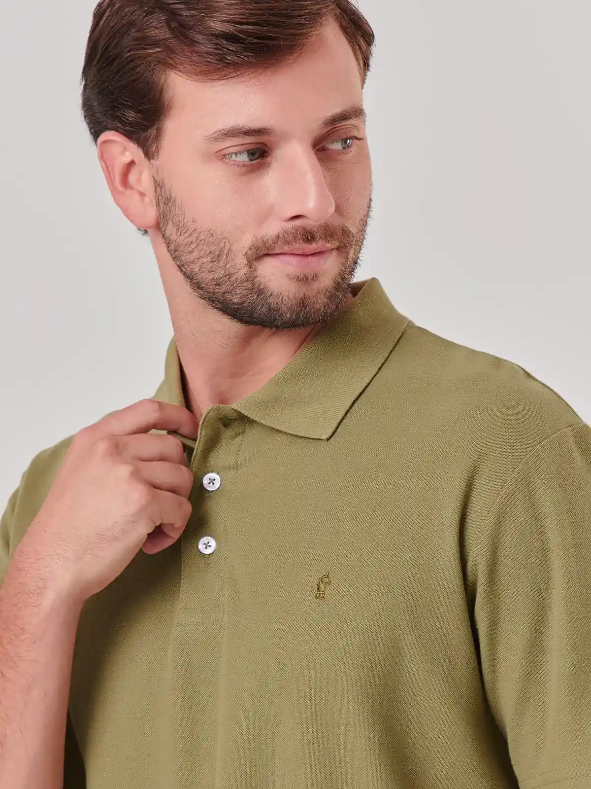 POLOS MANGA CORTA HOMBRE KENNETH STEVENS OLIVA CLARO - 4