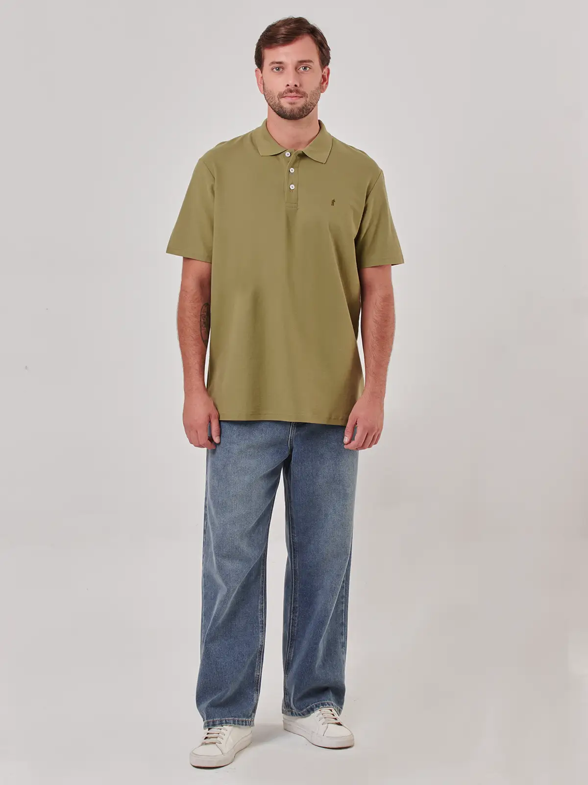 POLOS MANGA CORTA HOMBRE KENNETH STEVENS OLIVA CLARO - 5