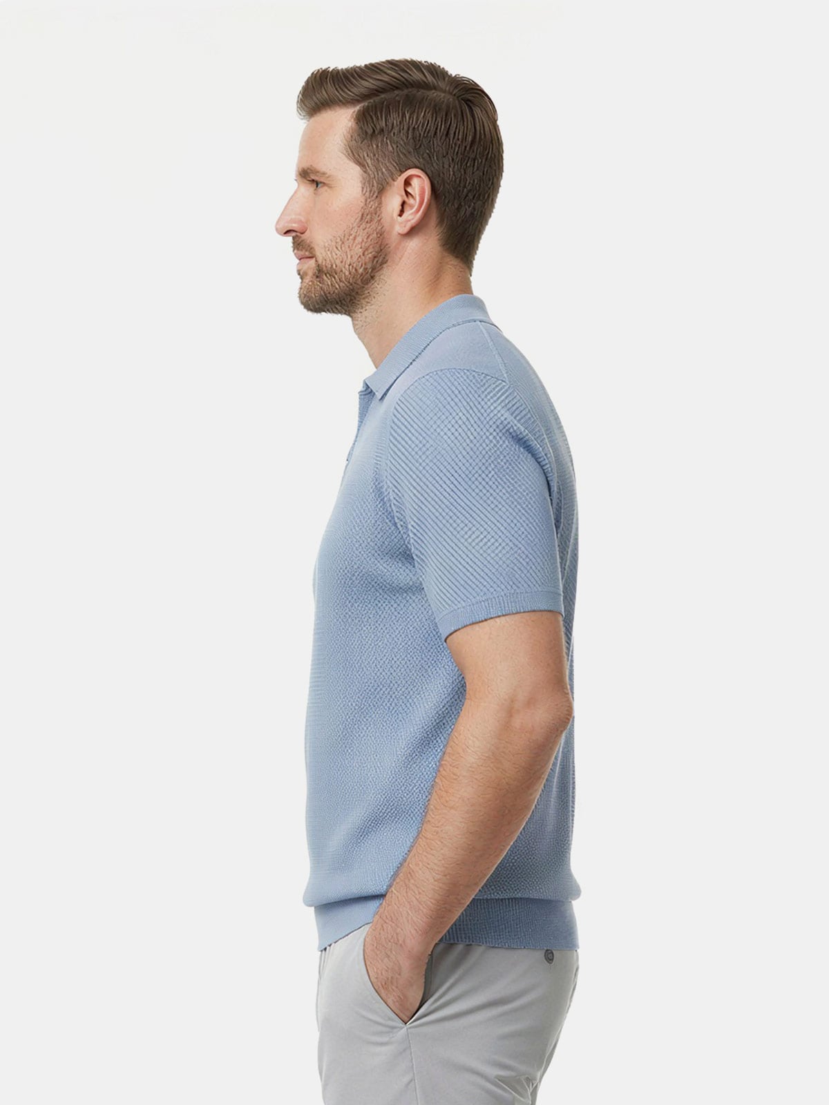 POLO MANGA CORTA ALGODÓN HOMBRE DOCKERS SWEAT ZIP - 3