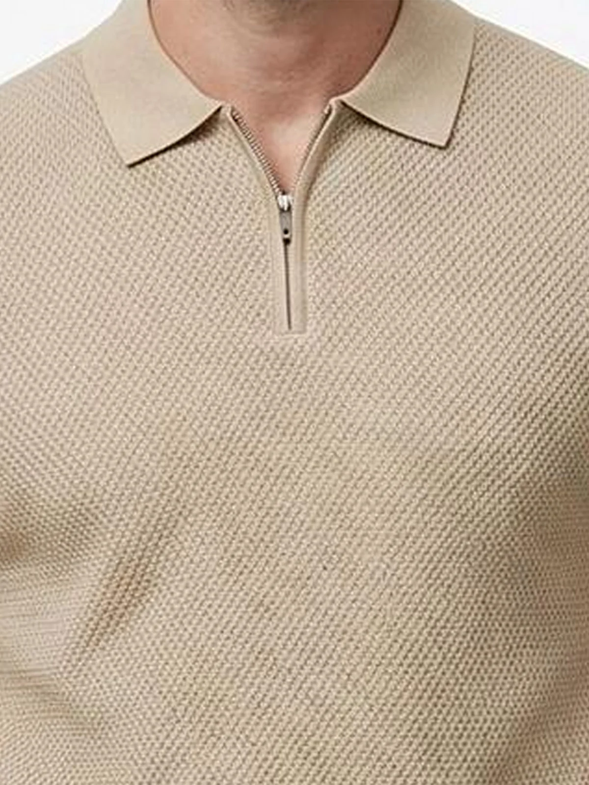 POLO MANGA CORTA ALGODÓN HOMBRE DOCKERS TEXTURE ZIP - 4