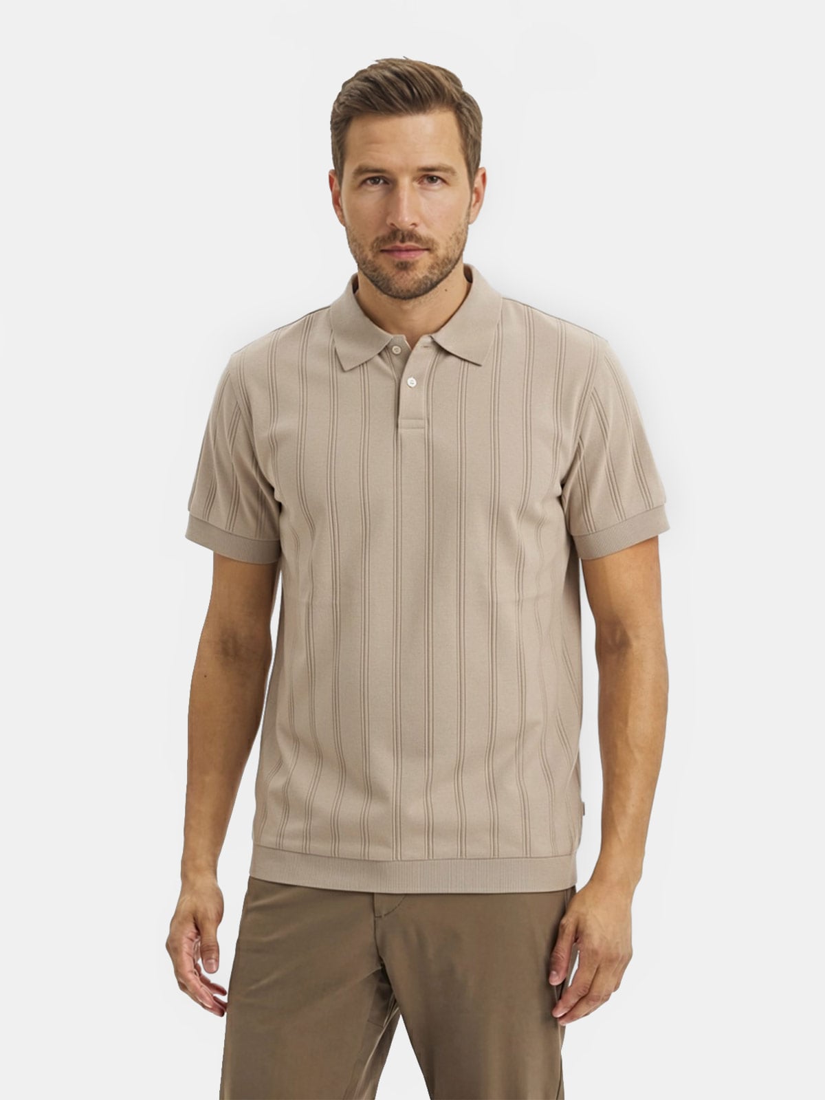 POLO MANGA CORTA ALGODÓN HOMBRE DOCKERS JHONNY TEJIDO - 1