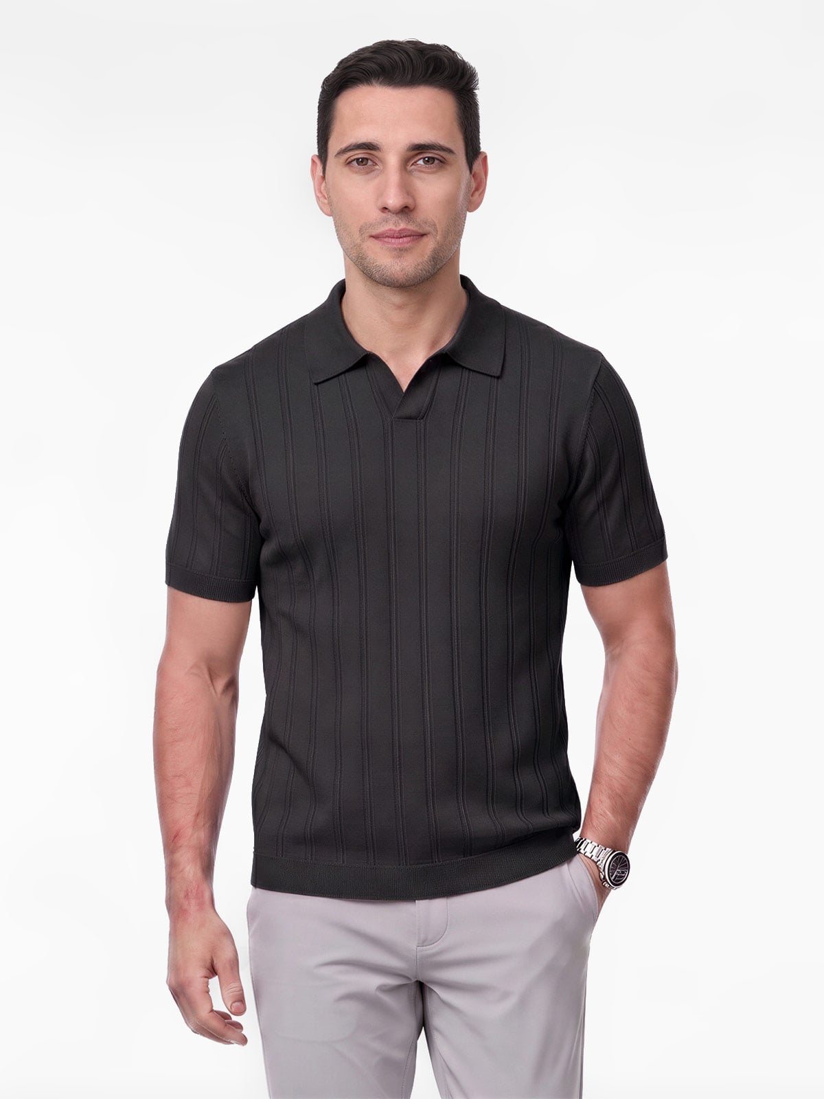POLO MANGA CORTA ALGODÓN HOMBRE DOCKERS JHONNY TEJIDO - 1