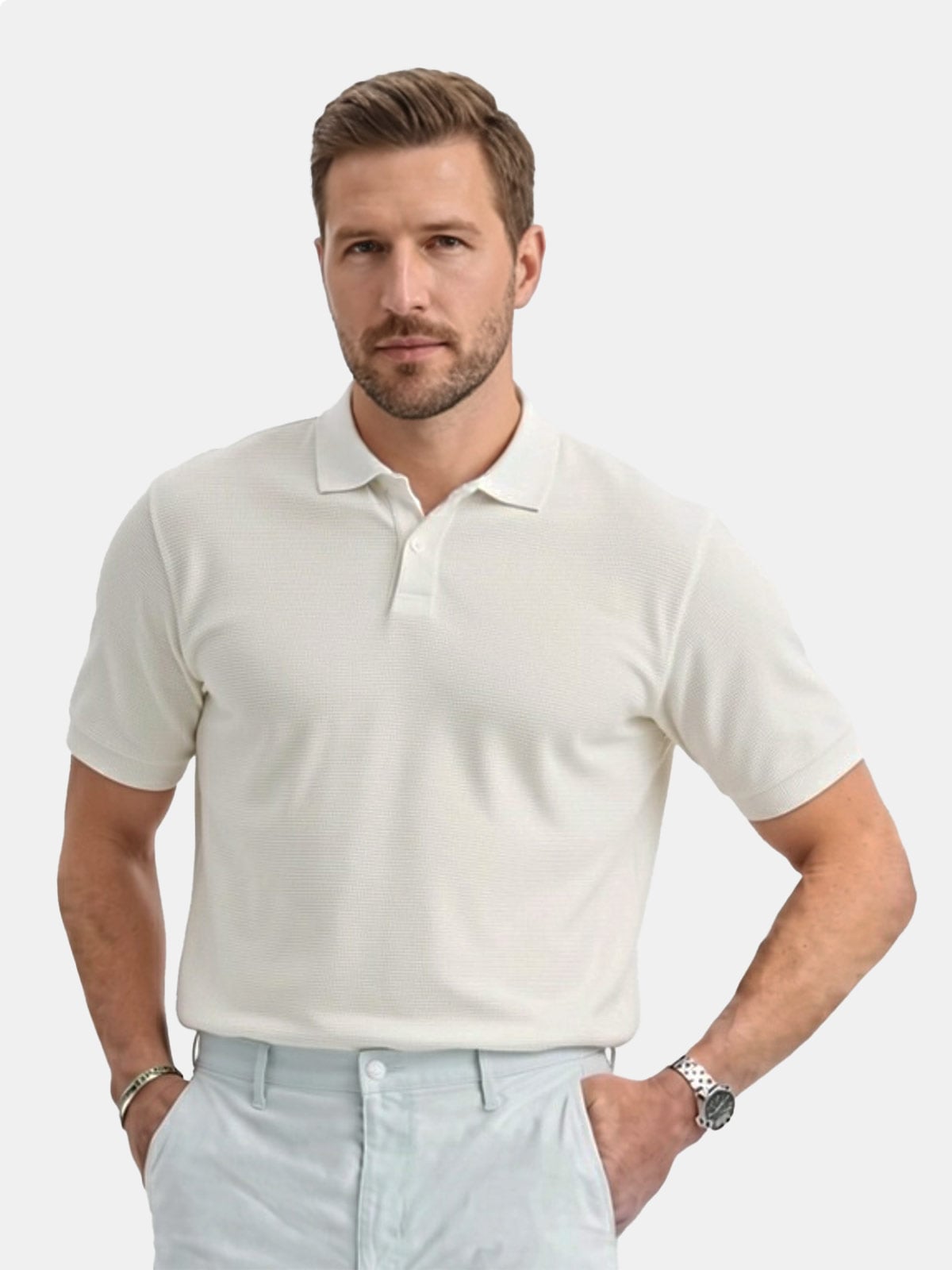 POLO MANGA CORTA ALGODÓN HOMBRE DOCKERS SWEAT TEJIDO - 1