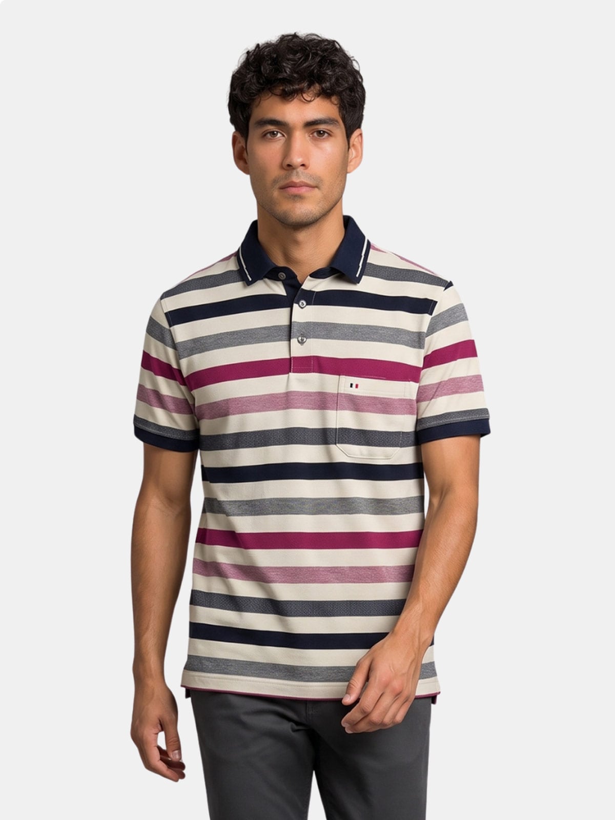 POLO MANGA CORTA ALGODÓN HOMBRE PIERRE CARDIN PIQUE - 1