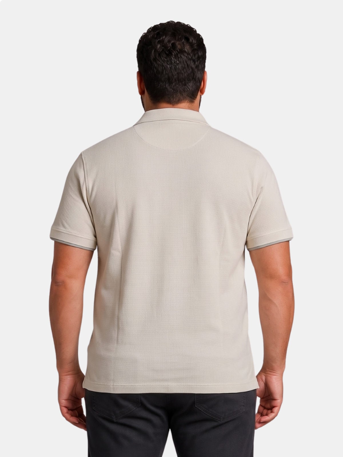POLO MANGA CORTA ALGODÓN HOMBRE PIERRE CARDIN HALF ZIPPER - 2
