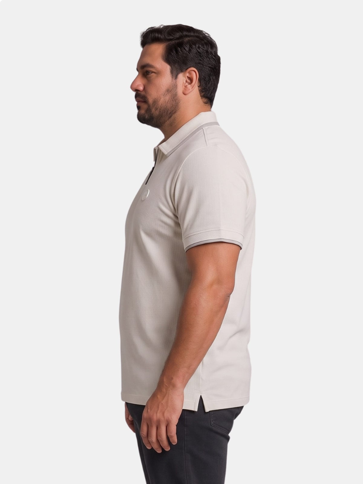 POLO MANGA CORTA ALGODÓN HOMBRE PIERRE CARDIN HALF ZIPPER - 3