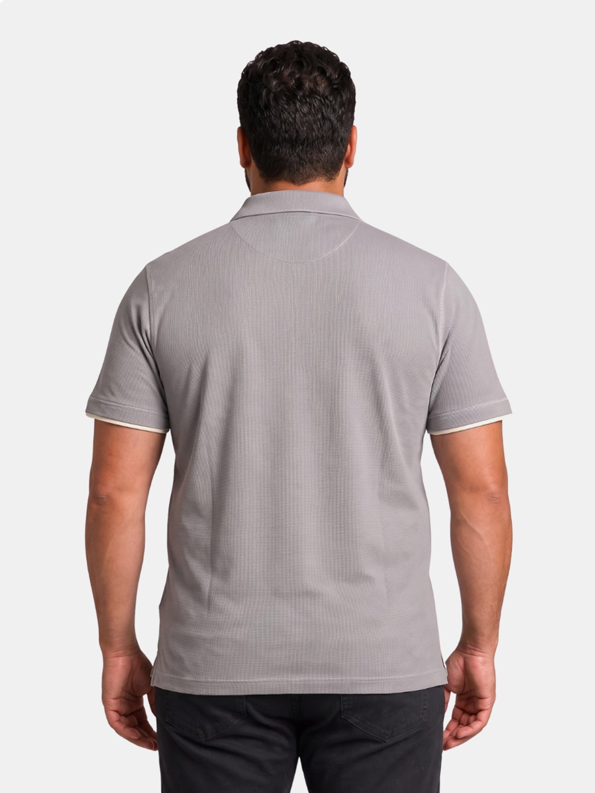 POLO MANGA CORTA ALGODÓN HOMBRE PIERRE CARDIN HALF ZIPPER - 2