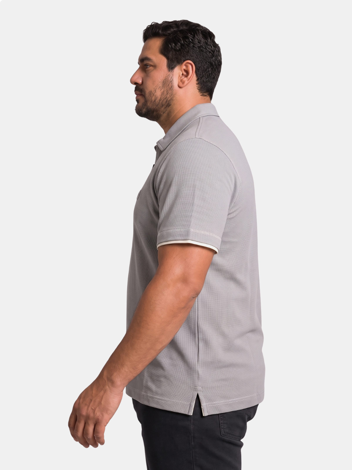 POLO MANGA CORTA ALGODÓN HOMBRE PIERRE CARDIN HALF ZIPPER - 3