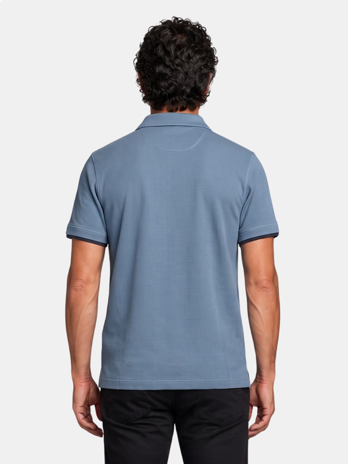 POLO MANGA CORTA ALGODÓN HOMBRE PIERRE CARDIN HALF ZIPPER - 2