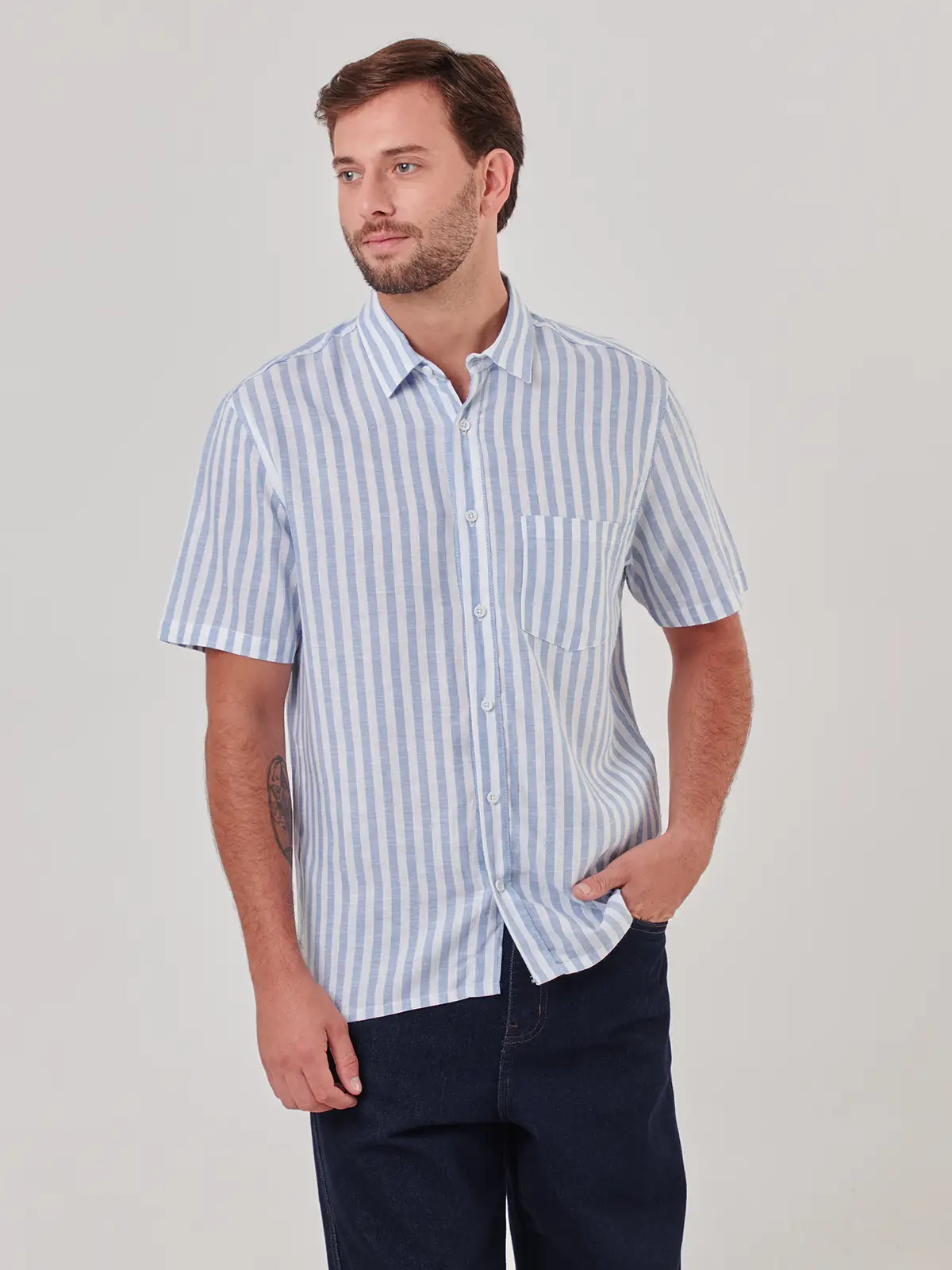 CAMISA MANGA CORTA HOMBRE KENNETH STEVENS - 1