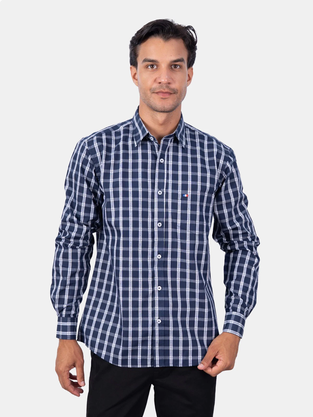 CAMISA ALGODÓN MANGA LARGA HOMBRE PIERRE CARDIN - 1