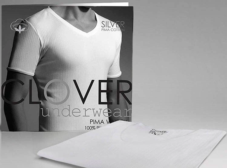 CAMISETA CLOVER HOMBRE ALGODÓN CUELLO V - 2