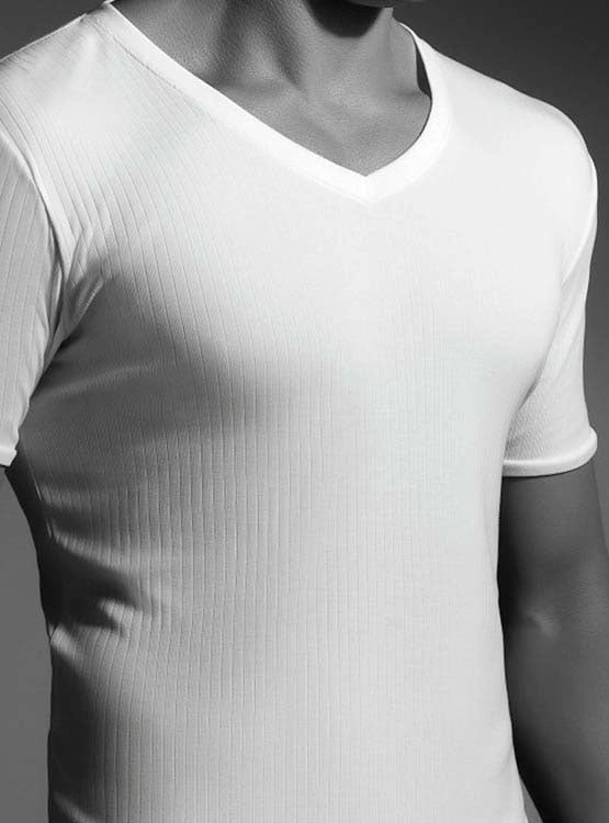 CAMISETA CLOVER HOMBRE ALGODÓN CUELLO V - 1