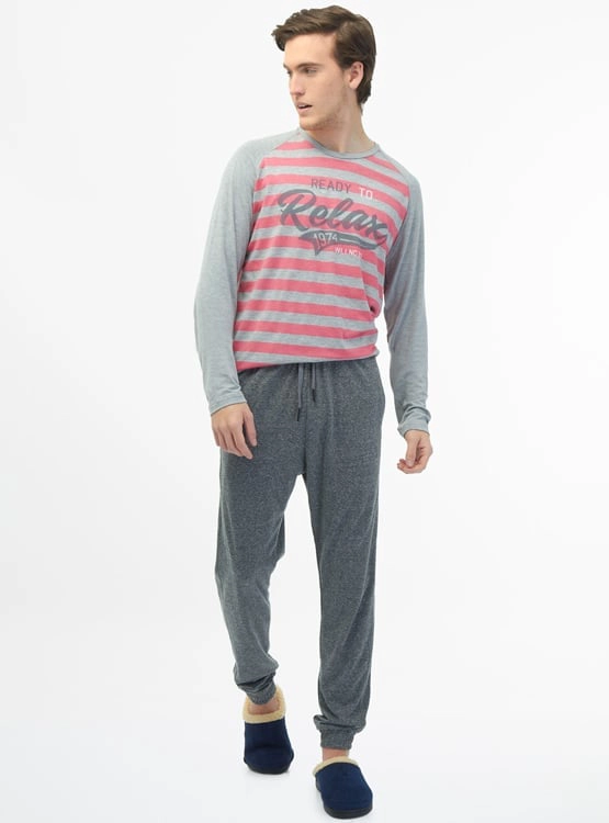 PIJAMA ALGODÓN HOMBRE WOALLANCE TURIN POLO MANGA LARGA - 1