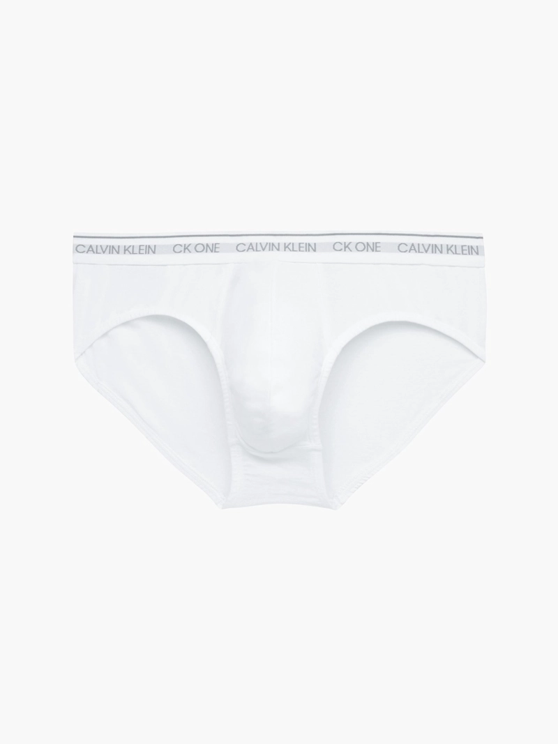 CALZONCILLOS ALGODÓN HOMBRE CALVIN KLEIN BLANCO HIP BRIEF - 1