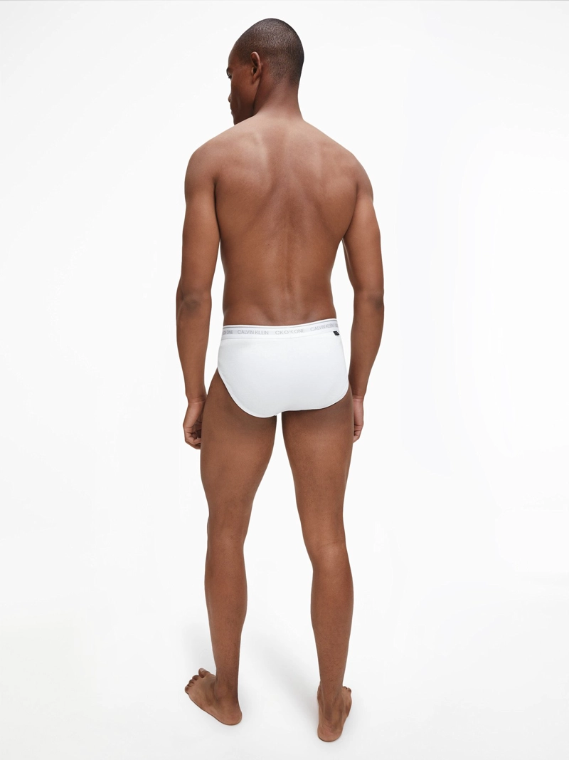 CALZONCILLOS ALGODÓN HOMBRE CALVIN KLEIN BLANCO HIP BRIEF - 3
