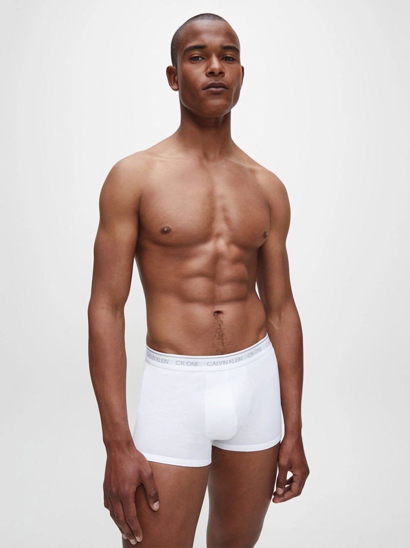 CALZONCILLOS ALGODÓN HOMBRE CALVIN KLEIN BLANCO CK ONE COTTON PRINTS TRUNK - 3