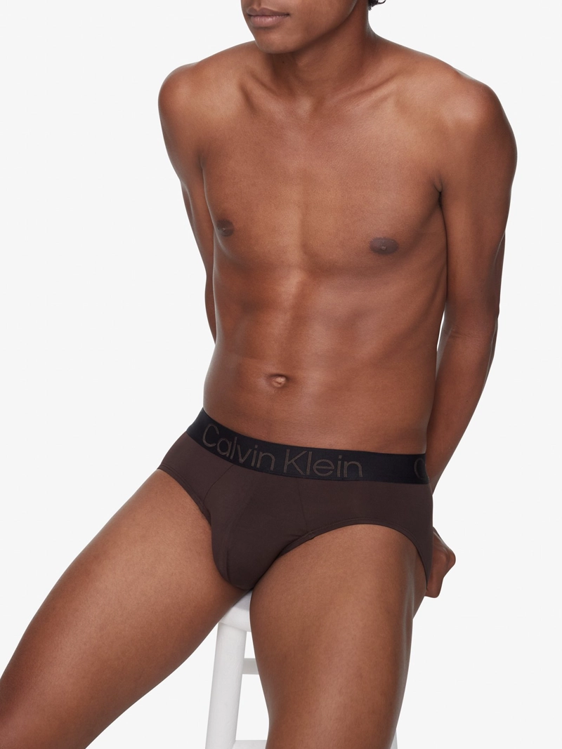 CALZONCILLOS ALGODÓN HOMBRE CALVIN KLEIN CK FLEX NATURAL NEO NUDES MICROFIBER - HIP BRIEF - 3