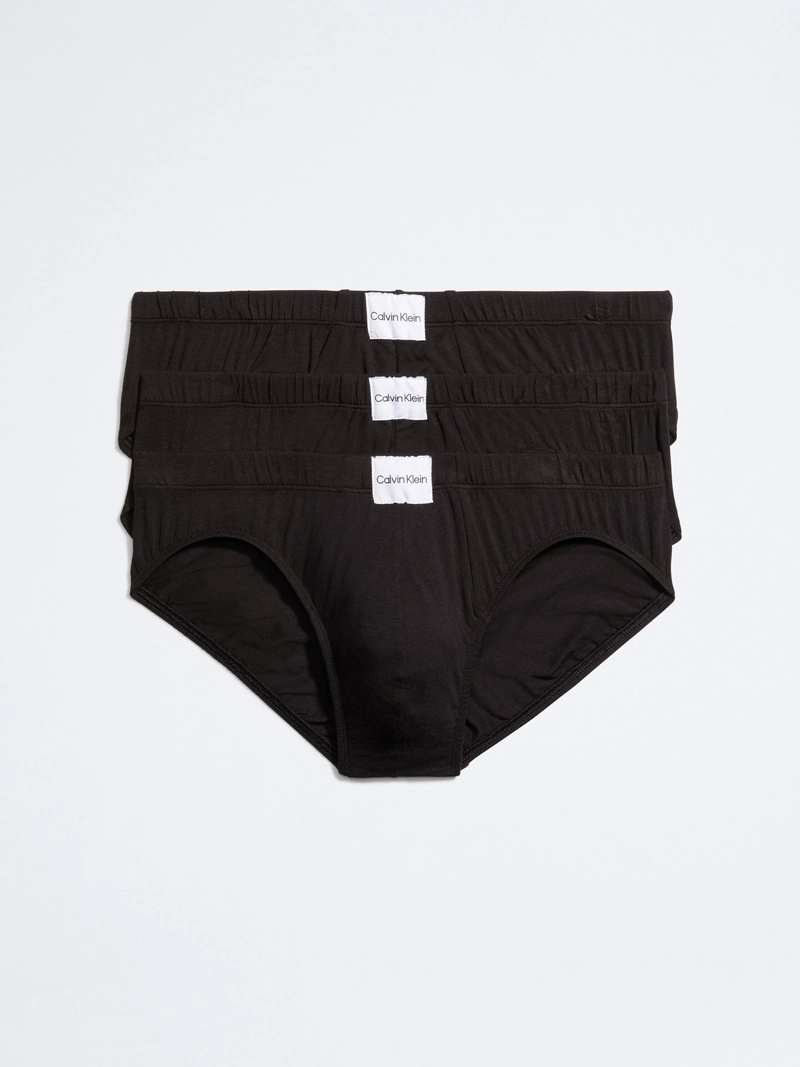PACK CALZONCILLO ALGODÓN HOMBRE CALVIN KLEIN NEGRO NB3261-001 - 1