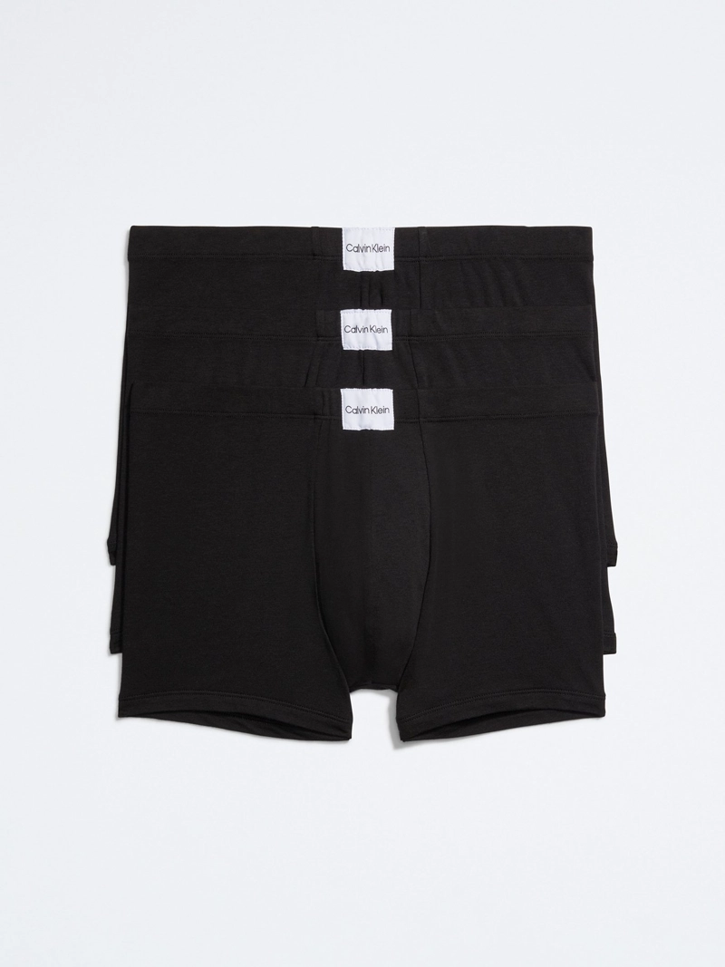 PACK CALZONCILLO ALGODÓN HOMBRE CALVIN KLEIN NEGRO NB3262-001 - 1