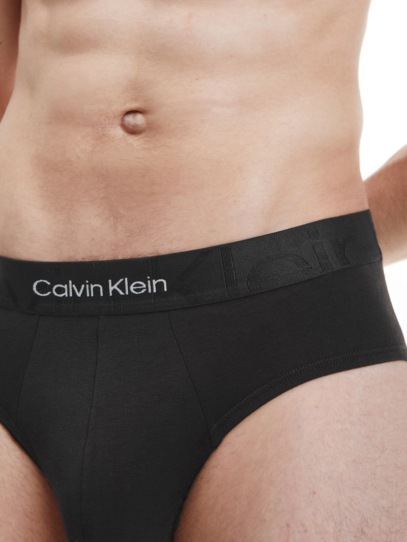 PACK CALZONCILLO ALGODÓN HOMBRE CALVIN KLEIN NEGRO NB3298-001 - 4
