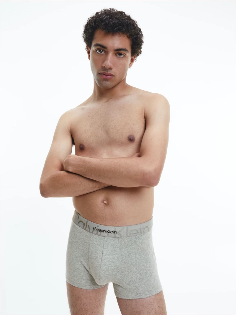 PACK CALZONCILLO ALGODÓN HOMBRE CALVIN KLEIN GRIS NB3299-050 - 3
